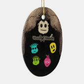 Ornement Ovale En Céramique Têtes vaudou ~ Grotte (Droite)