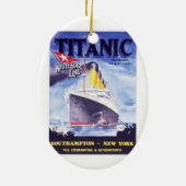 Ornement Ovale En Céramique Titanic (Dos)