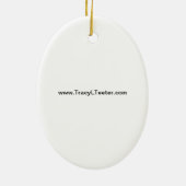 Ornement Ovale En Céramique tournesols (Dos)