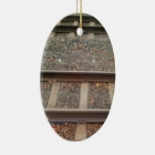 Ornement Ovale En Céramique Traces ferroviaires, Chemins de fer (Droite)