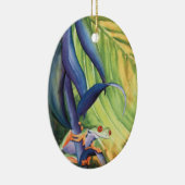 Ornement Ovale En Céramique Treefrog (Droite)