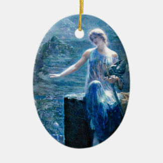 Ornement Ovale En Céramique Veillée de Valkyrie