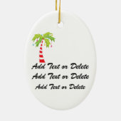 Ornement Ovale En Céramique VENTE ! Arbre de Noël Paradise (Dos)