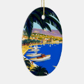 Ornement Ovale En Céramique Vintage Côte d'Azur (Droite)