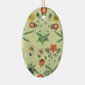 Ornement Ovale En Céramique William Morris Daisy Floral Fond d'écran Motif (Droite)