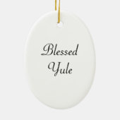 Ornement Ovale En Céramique Winter_Goddess (Dos)