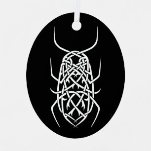 Ornement ovale métallique