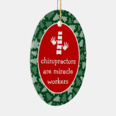 Ornement ovale personnalisé de chiroprakteur (Droite)