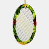 Ornement ovale personnalisé par vue de photo de (Droite)