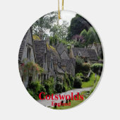 Ornement Panoramique de Noël des Cotswolds (Gauche)