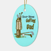 Ornement Papa de golf (Gauche)