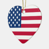 Ornement patriotique du drapeau du coeur (Gauche)