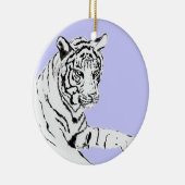 Ornement Peinture Tigre Blanc (Droite)