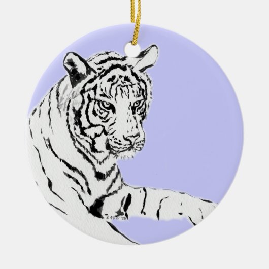 Ornement Peinture Tigre Blanc (Devant)