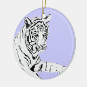 Ornement Peinture Tigre Blanc (Gauche)