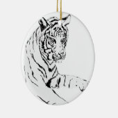 Ornement Peinture Tigre Blanc (Droite)