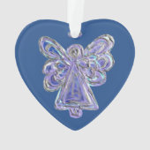 Ornement Pendentif de Noël de l'ange gardien pourp (dos)