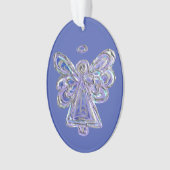 Ornement Pendentif de Noël de l'ange gardien pourp (devant)