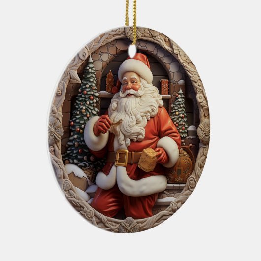 Ornement Père Noël classique (Droite)