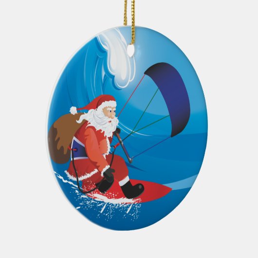 Ornement père Noël Kitesurf (Droite)