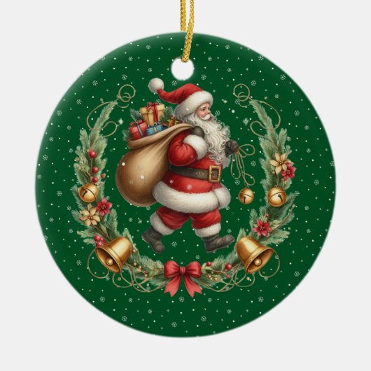 Ornement Père Noël vintage (Devant)