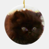 Ornement persan noir de chaton (Dos)