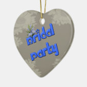 Ornement personnalisable de mariage de partie (Gauche)