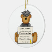 Ornement (personnalisable) d'obtention du diplôme (Gauche)