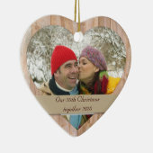 Ornement personnalisable en bois de vacances de (Droite)