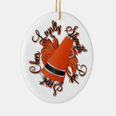 Ornement personnalisable noir et orange (Droite)