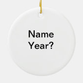 Ornement personnalisable patriotique de Noël de (Dos)