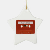 Ornement personnalisable rouge d'enregistreur à (Droite)