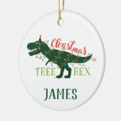 Ornement personnalisé Arbre de Noël-Rex (Gauche)