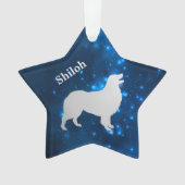 Ornement Personnalisé Australian Shepherd Dog Star (devant)