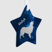 Ornement Personnalisé Australian Shepherd Dog Star (devant)