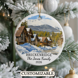 Ornement Personnalisé Breckenridge Colorado Sur Me