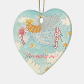 Ornement personnalisé d'ange de paix (Gauche)