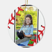 Ornement personnalisé de base-ball/base-ball (Gauche)