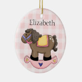 Ornement personnalisé de bébé (Droite)