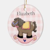 Ornement personnalisé de bébé (Gauche)