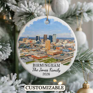 Ornement personnalisé de Birmingham, Alabama sur m