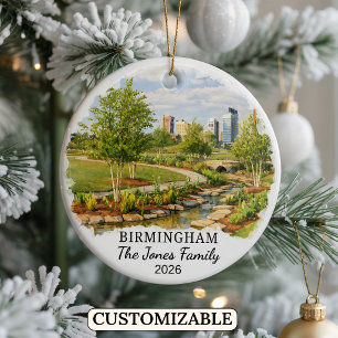 Ornement personnalisé de Birmingham, Alabama sur m