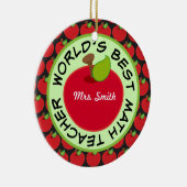 Ornement personnalisé de cadeau d'école de (Droite)