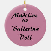 Ornement personnalisé de casse-noix - poupée de (Dos)