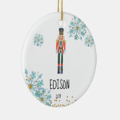 Ornement personnalisé de casse-noix pour le bébé (Droite)