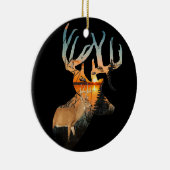 Ornement personnalisé de cerfs de Virginie (Droite)