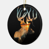 Ornement personnalisé de cerfs de Virginie (Gauche)