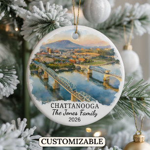 Ornement personnalisé de Chattanooga, Tennessee su