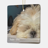 Ornement personnalisé de chiot chien animal de com (Gauche)