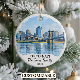 Ornement personnalisé de Cincinnati, Ohio sur mesu